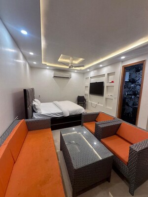 Living Room in 1 BHK Builder Floor at Saket – for Rent