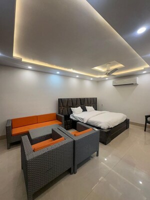 Master Bedroom in 1 BHK Builder Floor at Saket – for Rent