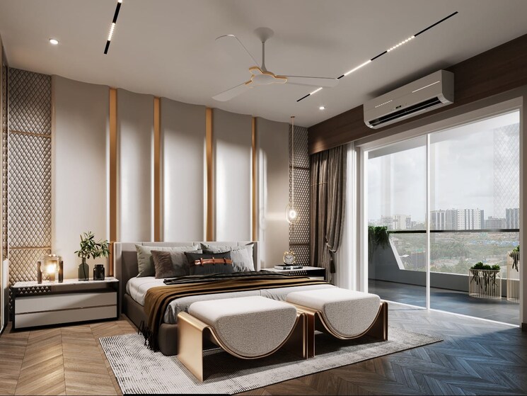Bedroom, hyndava-mnk-heights 2 Bedroom 1210 Sq.Ft. Apartment In Kompally Hyderabad 9664015