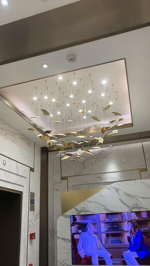 Living Room in 4 BHK Apartment at Lodha The World Towers World One Tier 2, Worli – for Rent