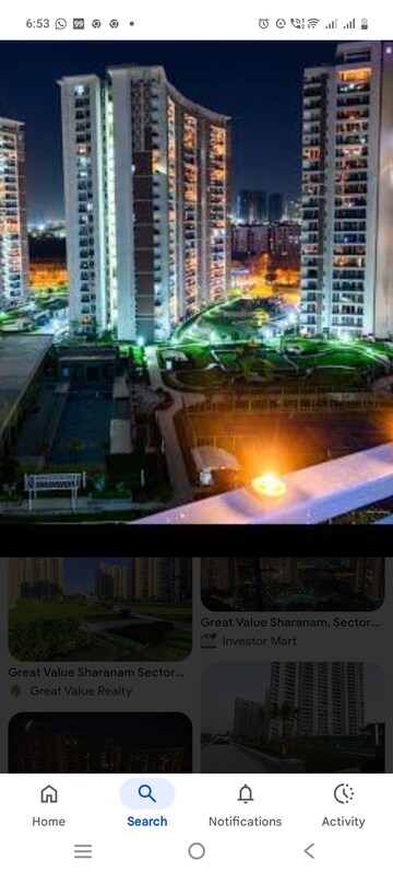 3 BHK Apartment For Rent in Great Value Sharanam, Sector 107