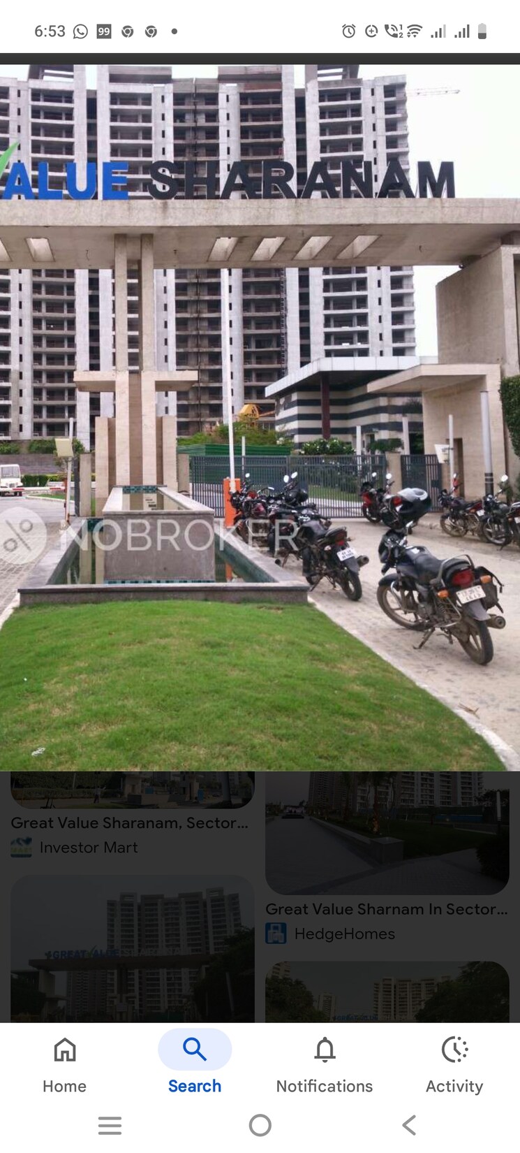  Parking, great-value-sharanam 3 Bedroom 1710 Sq.Ft. Apartment In Sector 107 Noida 9664235
