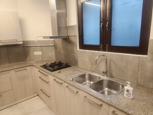Kitchen in 3 BHK Builder Floor at Greater Kailash I – for Rent