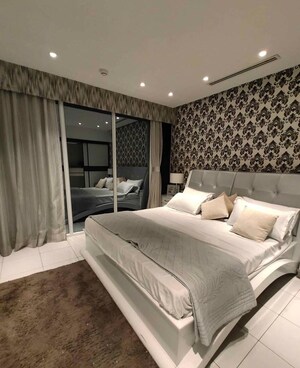 Bedroom in 1 BHK Apartment at Raymond Ten X Habitat, Pokhran Road No Two – for Rent