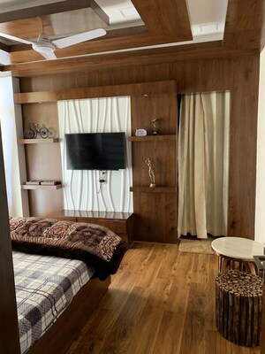 Living Room in 3 BHK Apartment at Highland Park Chandigarh, Bhabat – for Rent