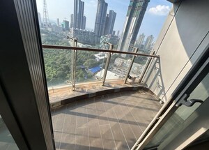 Balcony in 3 BHK Apartment at Lodha World View, Worli – for Rent