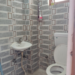 Bathroom in 2 BHK Builder Floor at Malviya Nagar – for Rent