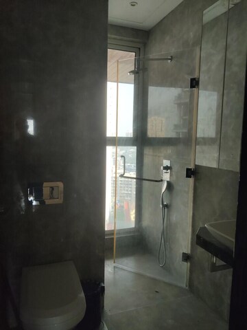 Bathroom in 3 BHK Apartment at Avighna One Avighna Park, Lower Parel – for Rent
