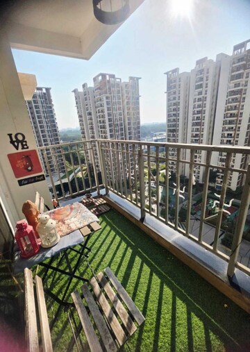 Balcony in 3 BHK Apartment at Aparna Serene Park, Kondapur – for Rent