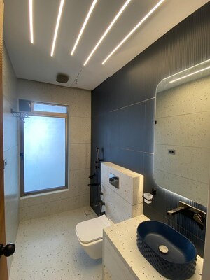 Bathroom in 3 BHK Apartment at Lodha World View, Worli – for Rent