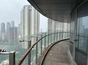 Balcony in 3 BHK Apartment at Lodha The World Towers World One Tier 2, Worli – for Rent