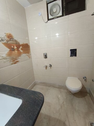 Bathroom in 3 BHK Apartment at Navbharat Apartments, Paschim Vihar – for Rent