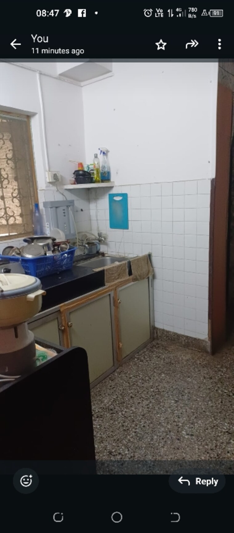 Kitchen, mahim west 1 Bedroom 1000 Sq.Ft. Apartment In Mahim West Mumbai 9665053