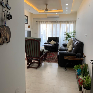 Living Room in 3 BHK Apartment at Sobha City Gurgaon, Babupur Village – for Rent