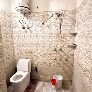 Bathroom in 3 BHK Builder Floor at Chattarpur – for Rent