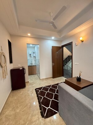 Living Room in 3 BHK Builder Floor at Ansal Sushant Apartments, Sushant Lok I – for Rent