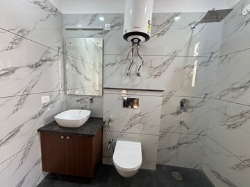 Bathroom in 3 BHK Builder Floor at Ansal Sushant Apartments, Sushant Lok I – for Rent