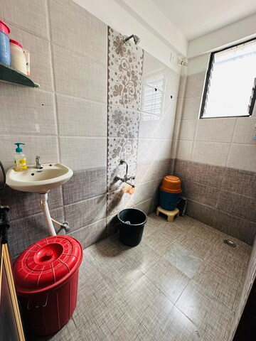 Bathroom in 2 BHK Apartment at Sai Angan Pimple Nilakh, Pimple Nilakh – for Rent