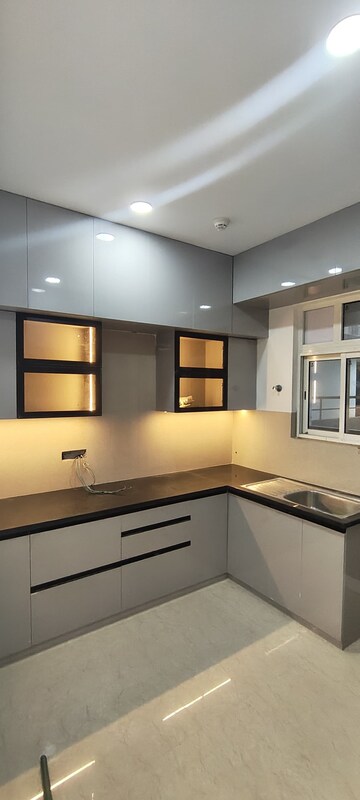 Kitchen in 3 BHK Apartment at Aurobindo The Regent, Kondapur – for Rent