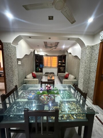 Living Room in 3 BHK Apartment at Paschim Vihar – for Rent