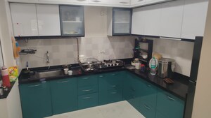 Kitchen in 3 BHK Apartment at Goel Ganga Legend, Bavdhan – for Sale