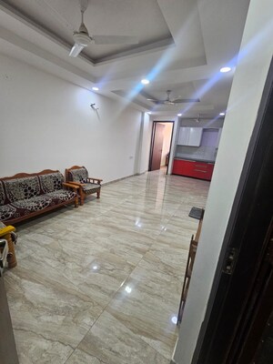 Living Room in 2 BHK Builder Floor at Palm Residency Chhatarpur, Chattarpur – for Rent