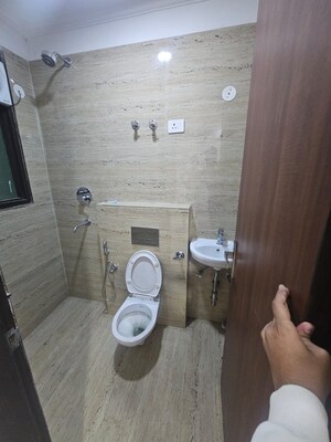 Bathroom in 2 BHK Builder Floor at Palm Residency Chhatarpur, Chattarpur – for Rent