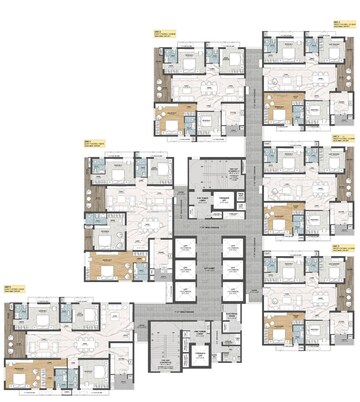 Floor Plan in 3 BHK Apartment at Navanaami One, Kokapet – for Sale