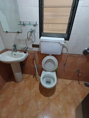 Bathroom in 2 BHK Apartment at Lokhandwala Infrastructure Spring Leaf, Kandivali East – for Rent