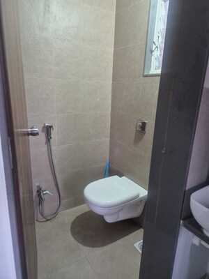 Bathroom in 1 BHK Apartment at Divine Palm Springs, Wakad – for Rent
