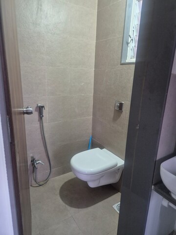 Bathroom in 1 BHK Apartment at Divine Palm Springs, Wakad – for Rent
