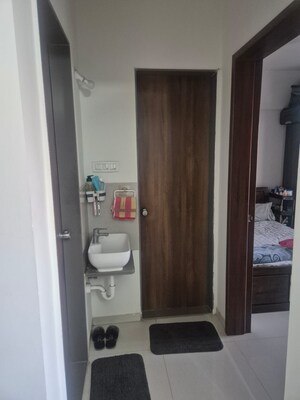 Bathroom in 1 BHK Apartment at Divine Palm Springs, Wakad – for Rent