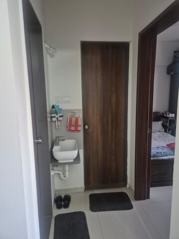 Bathroom in 1 BHK Apartment at Divine Palm Springs, Wakad – for Rent
