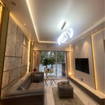 Living Room in 2 BHK Apartment at Rockline The Meridian Towers, Nabard Colony – for Sale