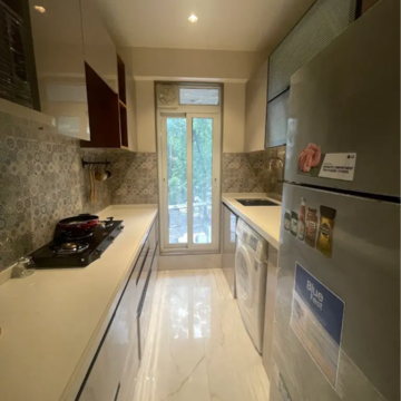 Building Lobby in 2 BHK Apartment at Rockline The Meridian Towers, Nabard Colony – for Sale