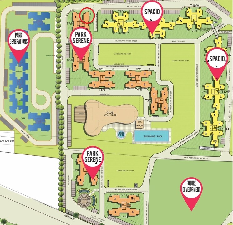 Map Location, bptp-park-serene 3.5 Bedroom 2312 Sq.Ft. Apartment In Sector 37d Gurgaon 9666403