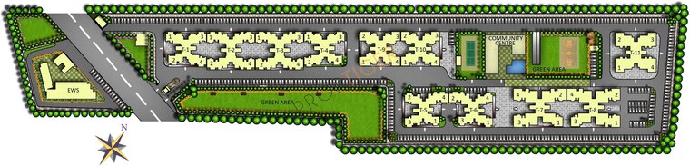 Master Plan, piedmont-taksila-heights 3 Bedroom 1539 Sq.Ft. Apartment In Sector 37c Gurgaon 9666450