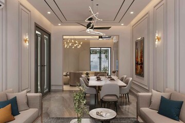 Living Room in 4 BHK Apartment at Elan The Emperor, Sector 106 – for Sale