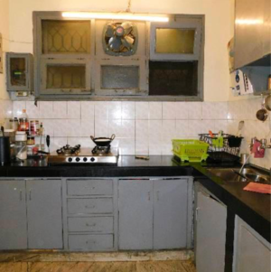 Kitchen in 3 BHK Builder Floor at Hauz Khas – for Rent