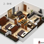 2.5 BHK 900 Sq.Ft. Apartment in DLH Orchid