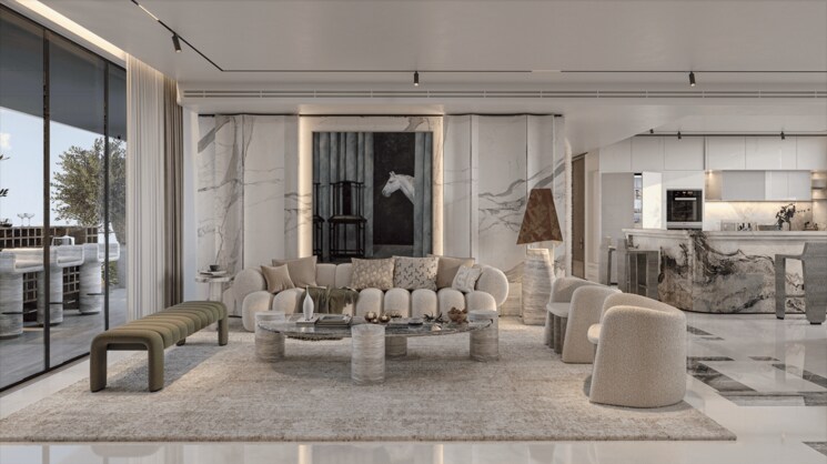 Living Room, elan-the-emperor 5 Bedroom 5891 Sq.Ft. Apartment In Sector 106 Gurgaon 9666682