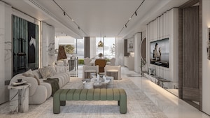 Living Room in 5 BHK Apartment at Elan The Emperor, Sector 106 – for Sale