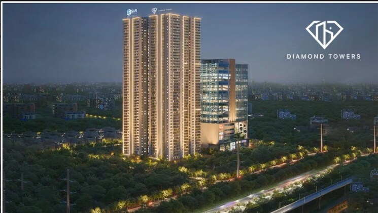 Exterior View, sas-diamond-towers Commercial Office Space 1000 Sq.Ft. In Financial District Hyderabad 9666790