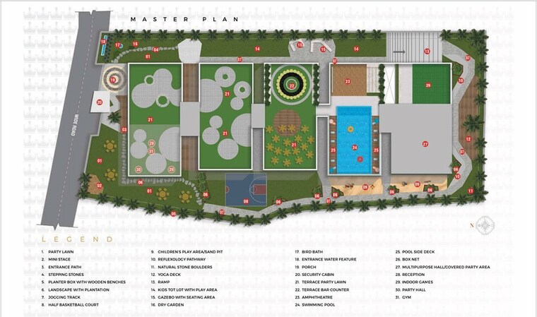 Master Plan, narsingi 2 Bedroom 1411 Sq.Ft. Apartment In Narsingi Hyderabad 9666833