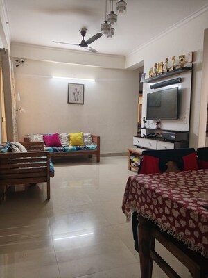 Living Room in 2 BHK Apartment at JM Florence, Tech Zone 4 Greater Noida – for Rent