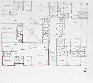 Floor Plan in 4 BHK Apartment at Godrej Platinum, Alipore – for Sale