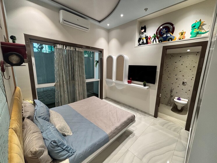 Bedroom, sanghvi-s3-ecocity-orchid 1 Bedroom 452 Sq.Ft. Apartment In Mahajanwadi Thane 9667042