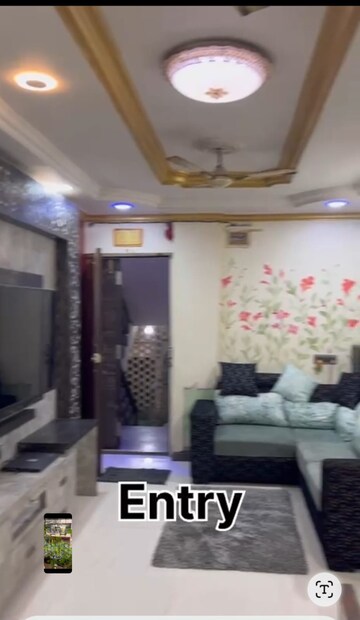 Living Room in 2 BHK Apartment at Kopar Khairane Sector 19 – for Sale