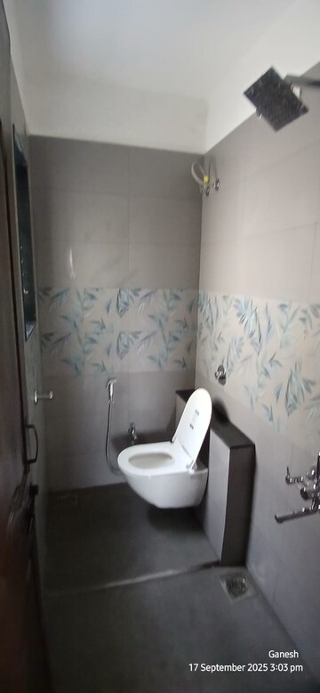 Bathroom in 1 BHK Apartment at Patil Raghukul Nagari CHS, Bopodi – for Rent