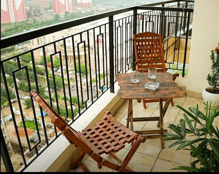 Balcony, gomti nagar 3 Bedroom 1610 Sq.Ft. Apartment In Gomti Nagar Lucknow 9667259